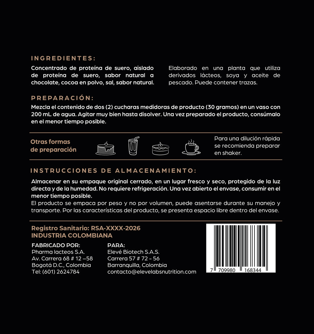 èleve | Premium Whey Protein - Chocolate Noir