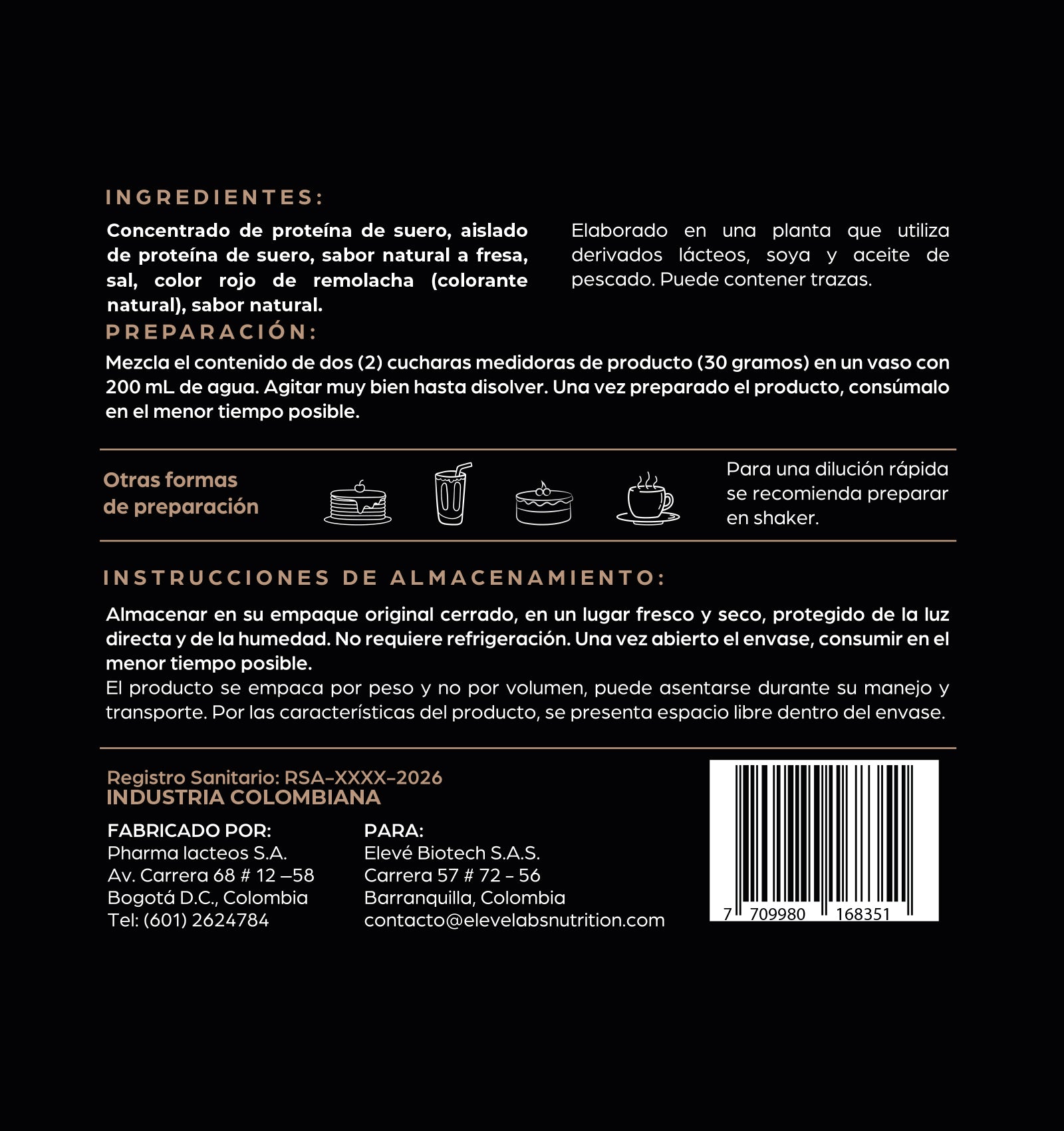 èleve |  Premium Whey Protein - Strawberry Cream