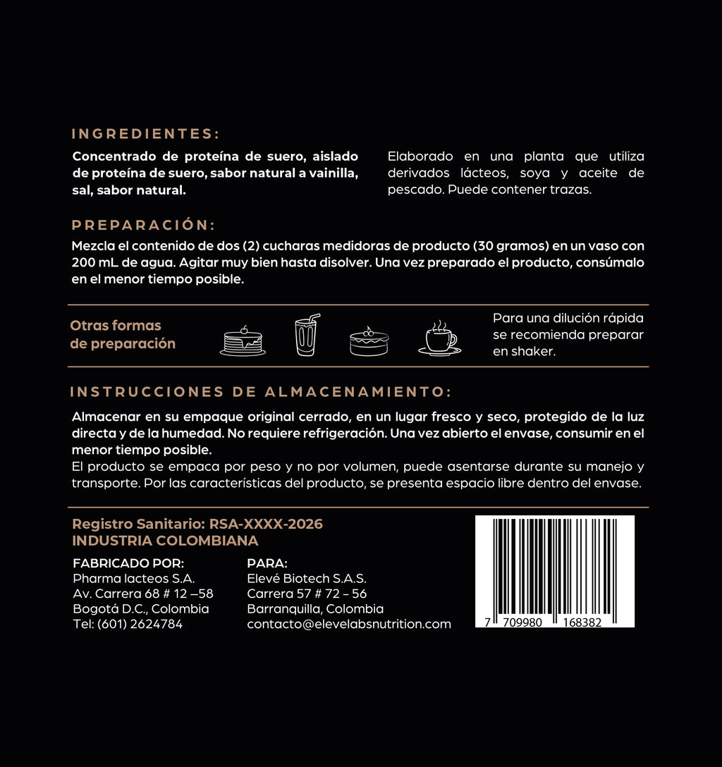 èleve |  Premium Whey Protein - Vanilla Reserve